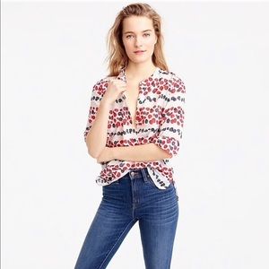 J Crew cotton/silk top